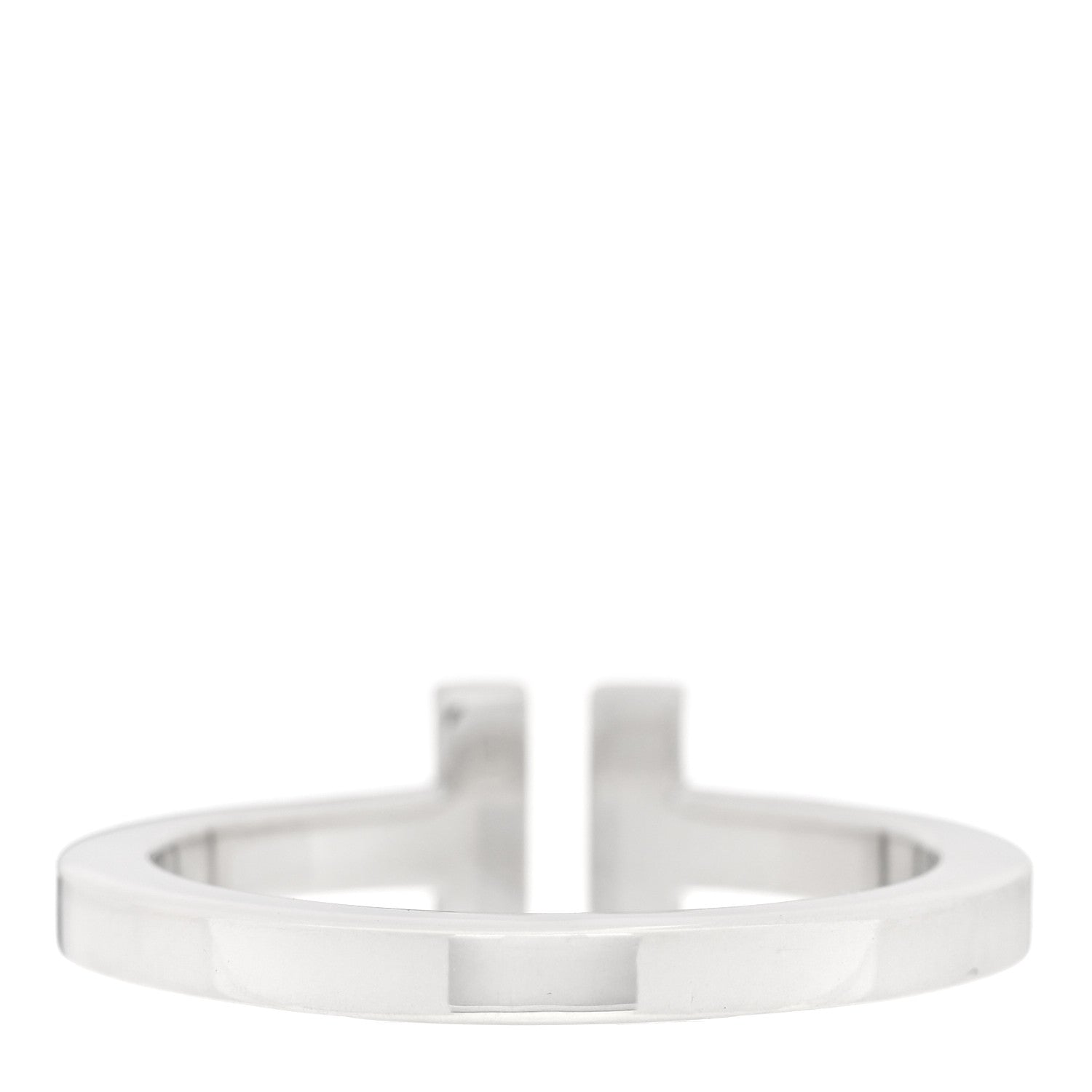 Tiffany Sterling Silver T Square Ring 60 9 3 of 4