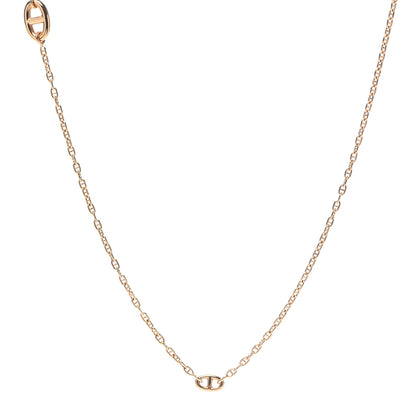Hermes 18K Rose Gold Chaine d'Ancre Necklace 1 of 5