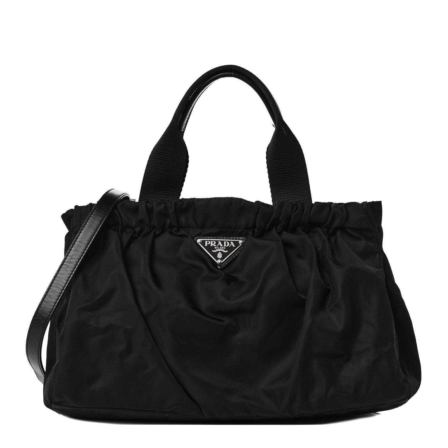 Prada Tessuto Nylon Shoulder Bag Black 1 of 11