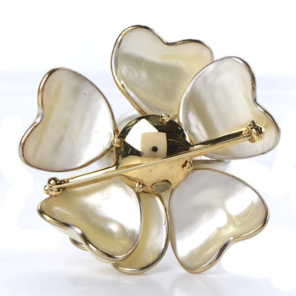 Chanel Enamel Camellia Brooch White 2 of 4