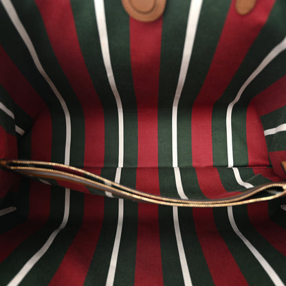 Gucci GG Supreme Monogram Emblem Maxi Tote Bag Beige Dark Brown 5 of 10