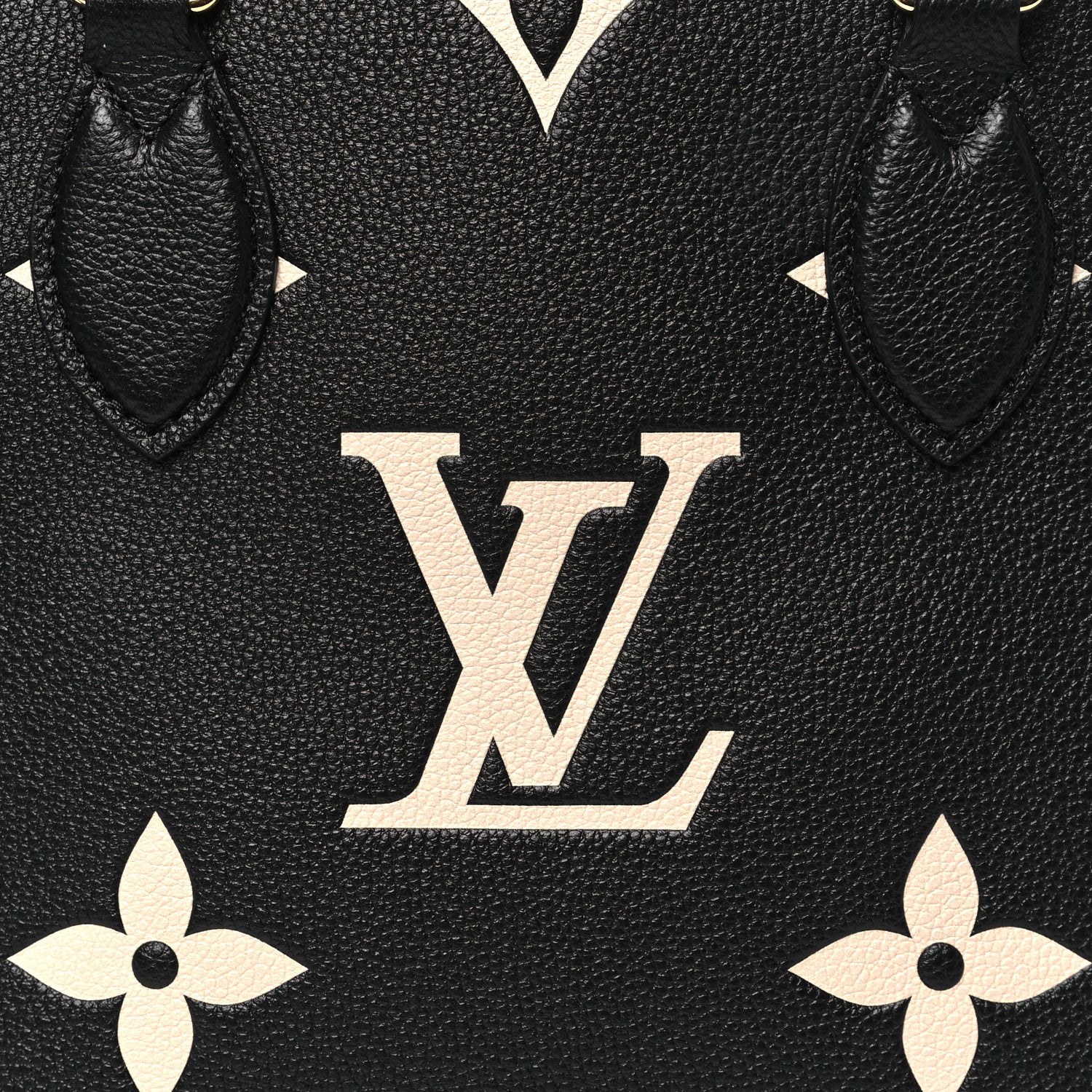 Louis Vuitton Empreinte Monogram Giant Onthego PM Black Beige 7 of 9