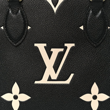 Louis Vuitton Empreinte Monogram Giant Onthego PM Black Beige 7 of 9