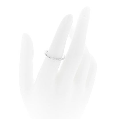 Roberto Coin 18K White Gold Diamond Micro Pave Eternity Band Ring 52 6 2 of 4