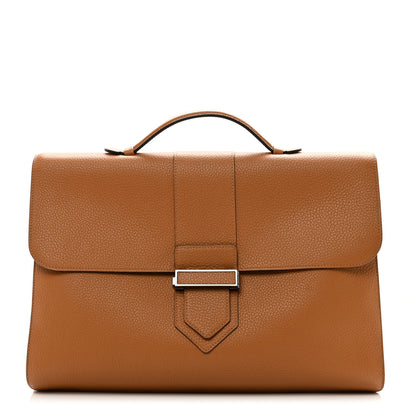 Delvaux Taurillon Crispe Cartable Presse I Vegetal 1 of 10