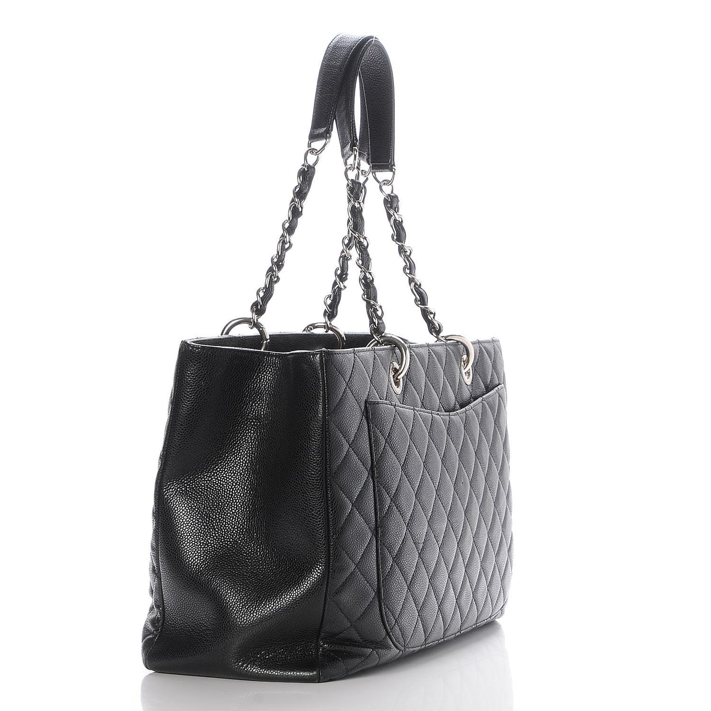 Caviar Quilted XL Grand Shopping Tote GST Black