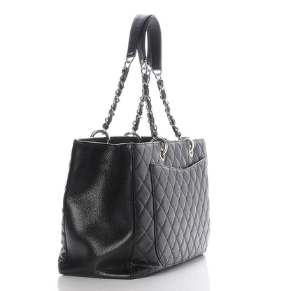 Chanel Caviar Quilted XL Grand Shopping Tote GST Black 3 of 12