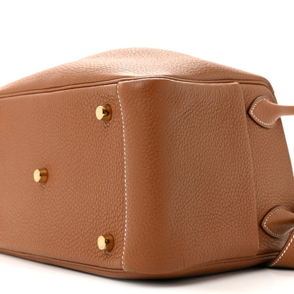 Hermes Taurillon Clemence Lindy 26 Gold Gold 10 of 14
