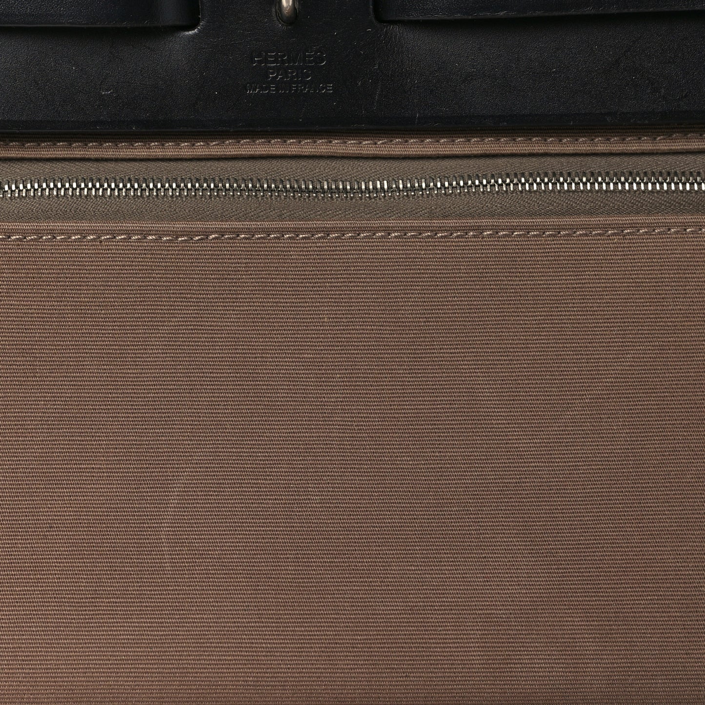 Vache Hunter Toile Herbag Zip 31 PM Etoupe Bleu Indigo