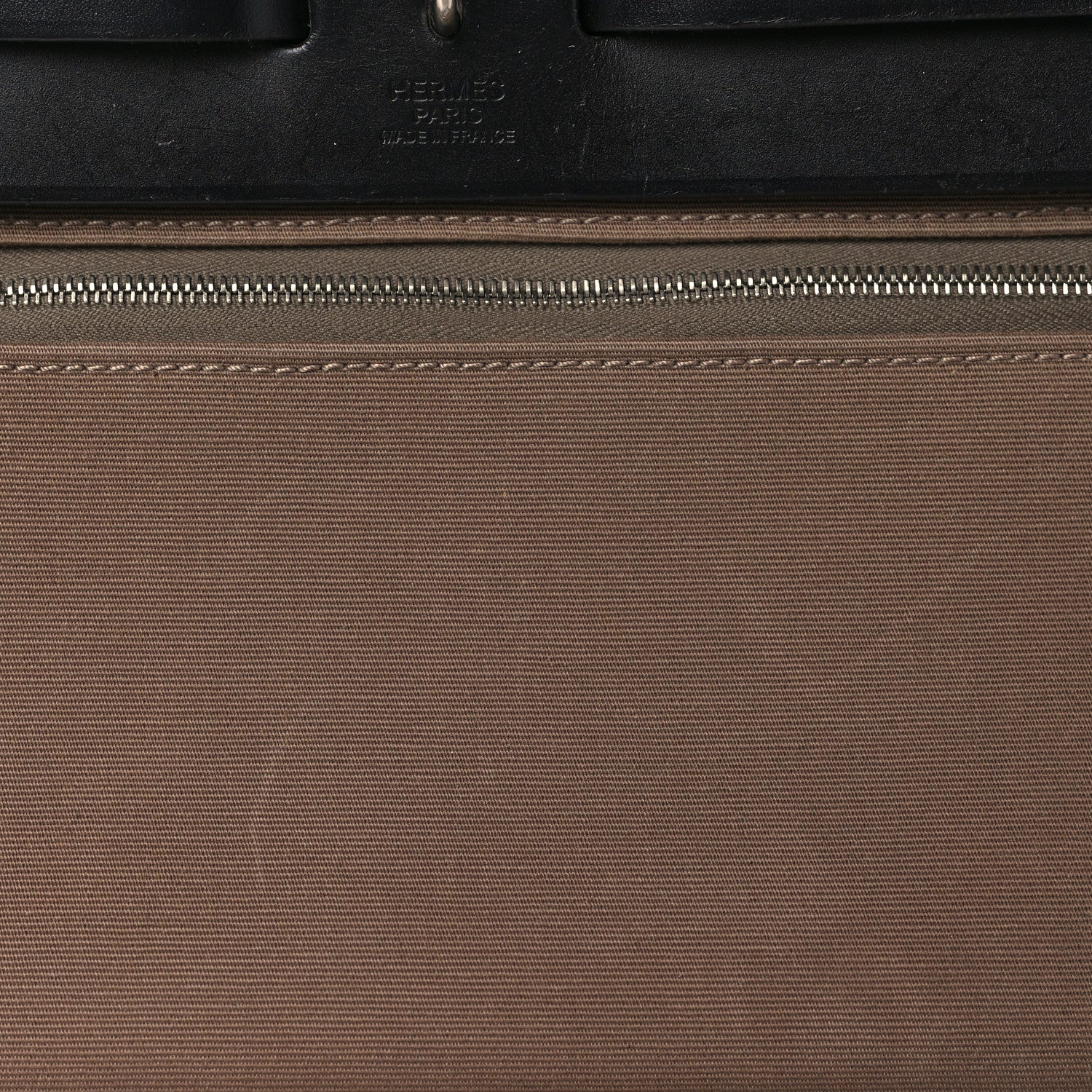 Hermes Vache Hunter Toile Herbag Zip 31 PM Etoupe Bleu Indigo 13 of 16