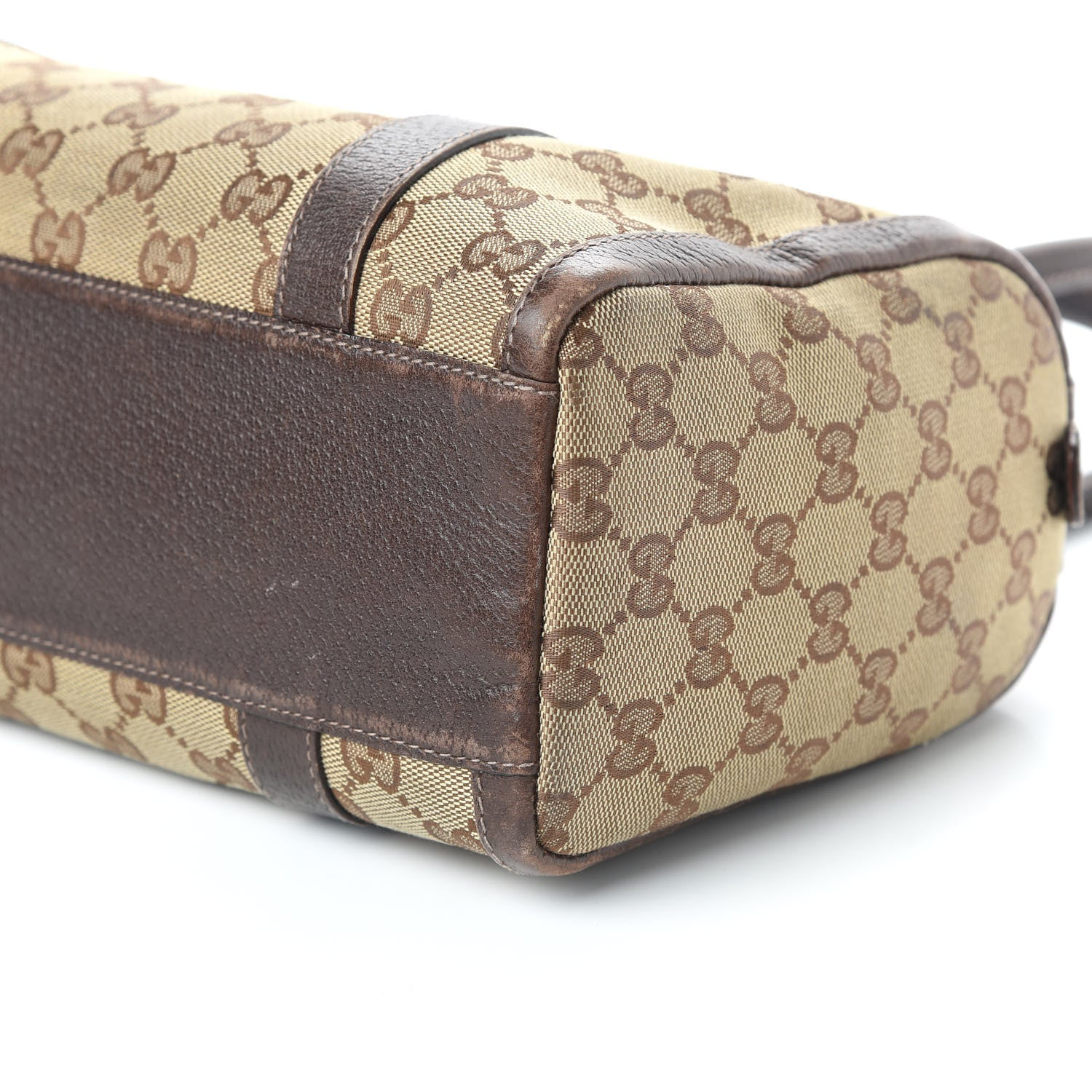 Gucci Monogram Small Abbey Boston Dark Brown 7 of 11