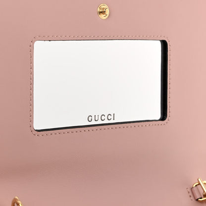 Gucci Calfskin GG Matelasse Chain Wallet Perfect Pink 6 of 9