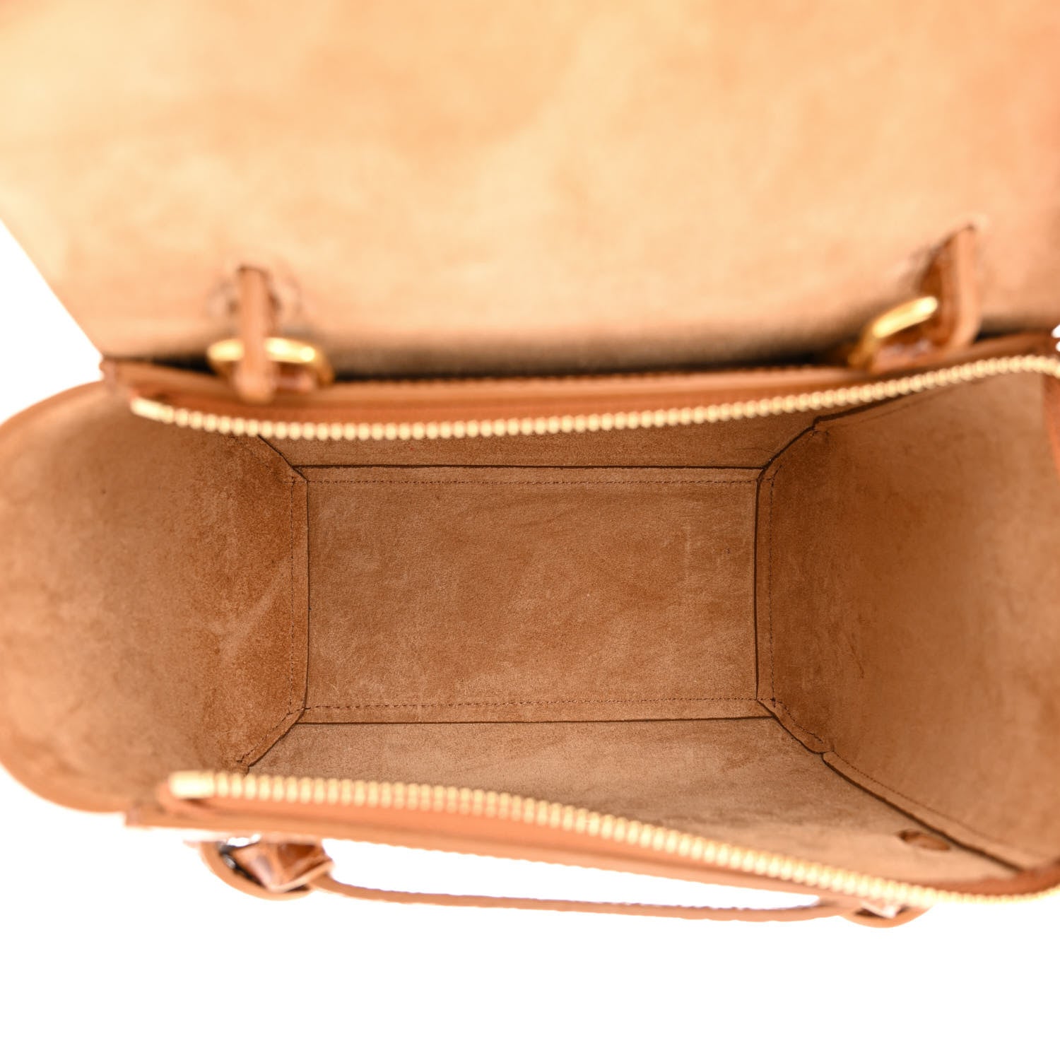 Celine Calfskin Crocodile Embossed Nano Belt Bag Camel 5 of 10