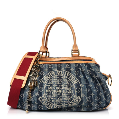 Louis Vuitton Denim Raye Cabas GM 1 of 10