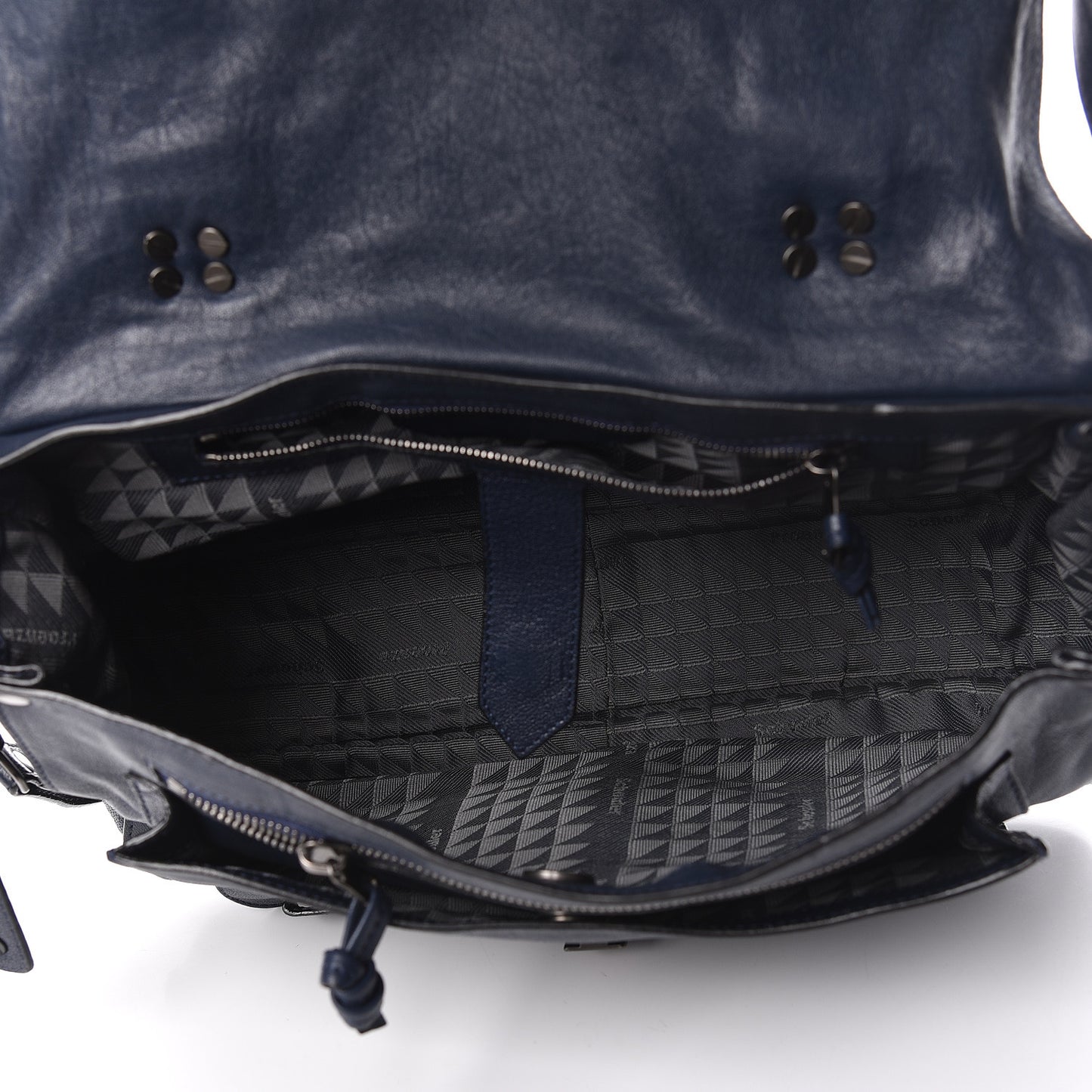 Lambskin Fringe Medium PS1 Satchel Midnight