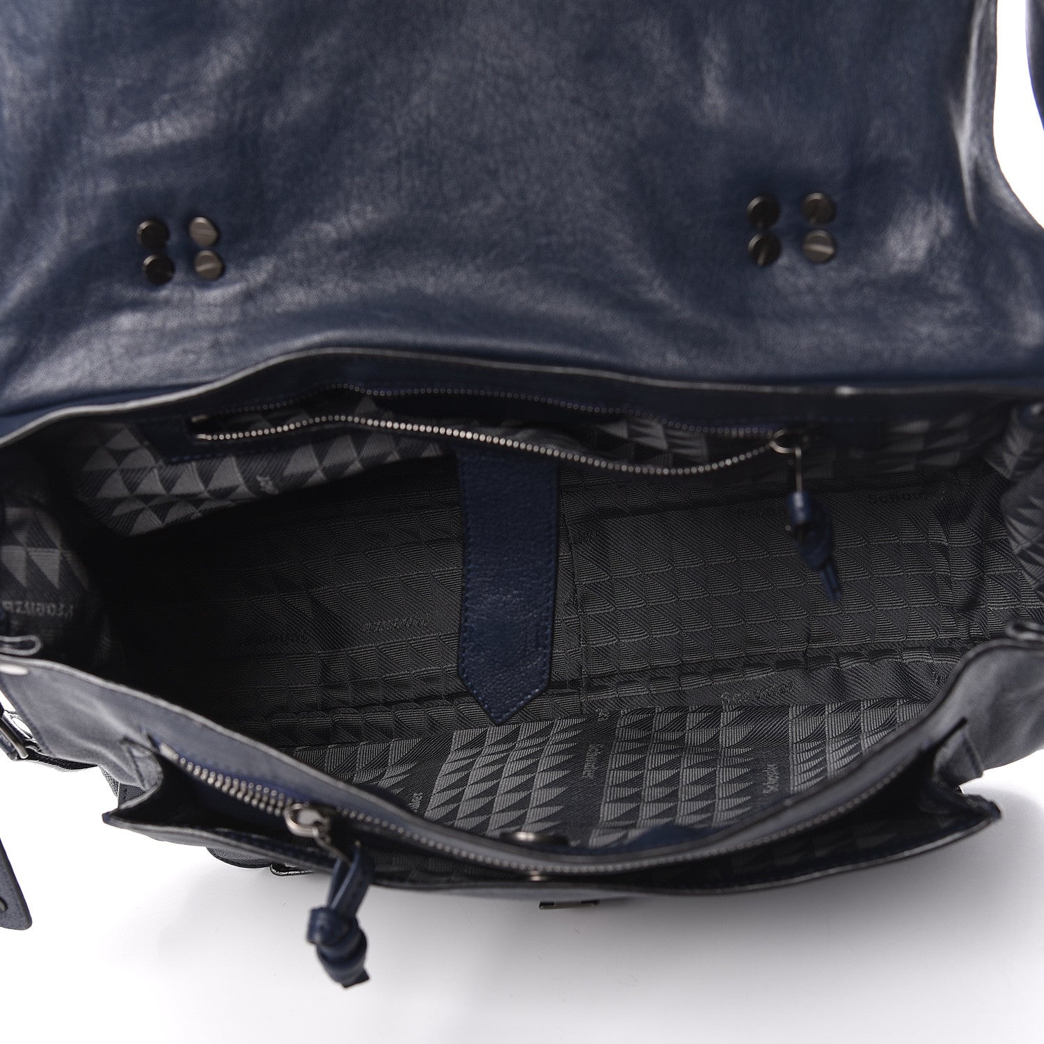Proenza Schouler Lambskin Fringe Medium PS1 Satchel Midnight 6 of 29