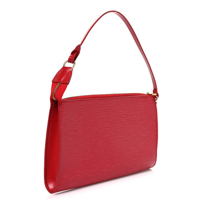 Louis Vuitton Epi Pochette Accessories 24 Castillan Red 3 of 11