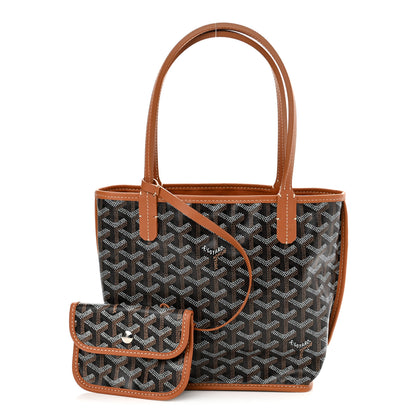 Goyard Goyardine Reversible Mini Anjou Black Gold 1 of 17