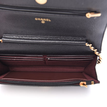 Chanel Caviar Quilted Wallet On Chain WOC Black 4 of 11