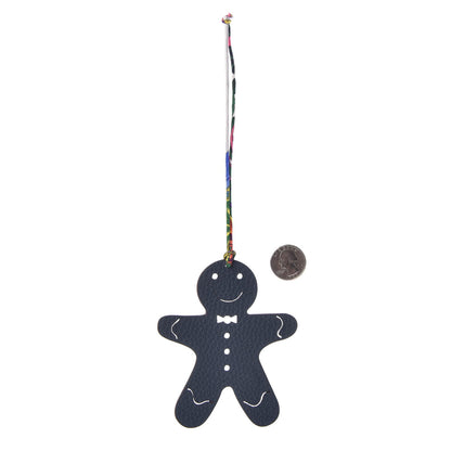 Hermes Taurillon Clemence Epsom Petit H Gingerbread Bag Charm Chocolate 2 of 4