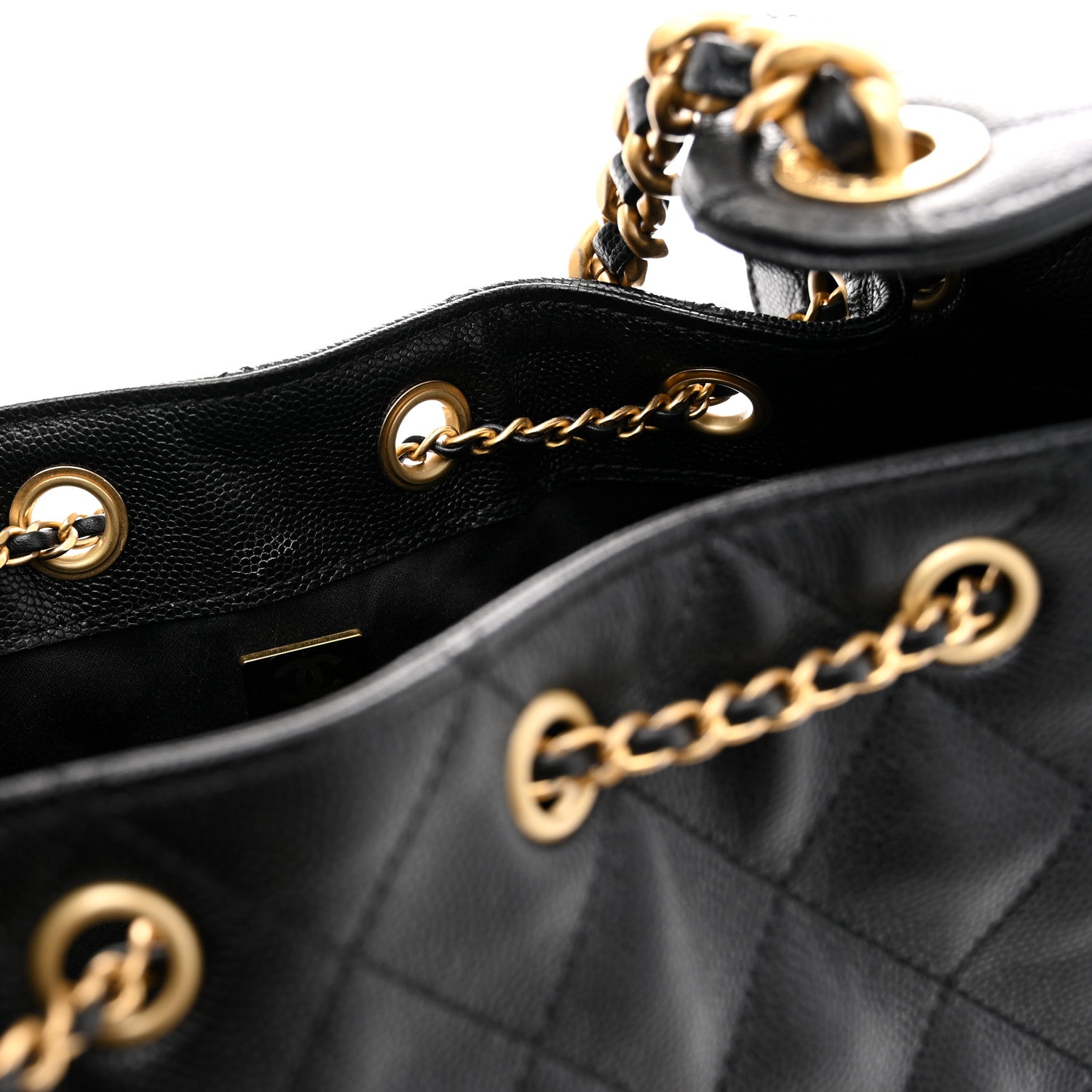 Chanel Caviar Quilted Small Chanel 25 Handbag Black 11 of 11