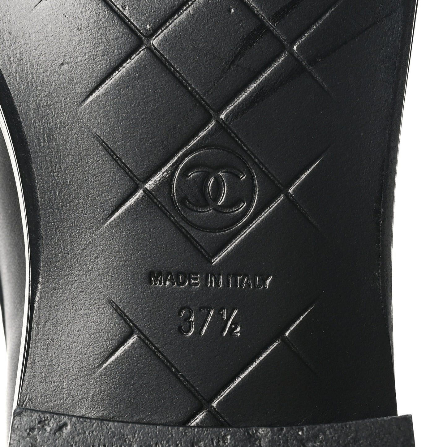 Lambskin Quilted CC Turnlock Loafers 37.5 Black