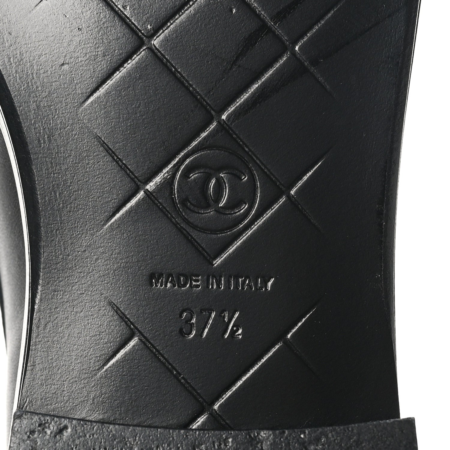Chanel Lambskin Quilted CC Turnlock Loafers 37.5 Black 7 of 10