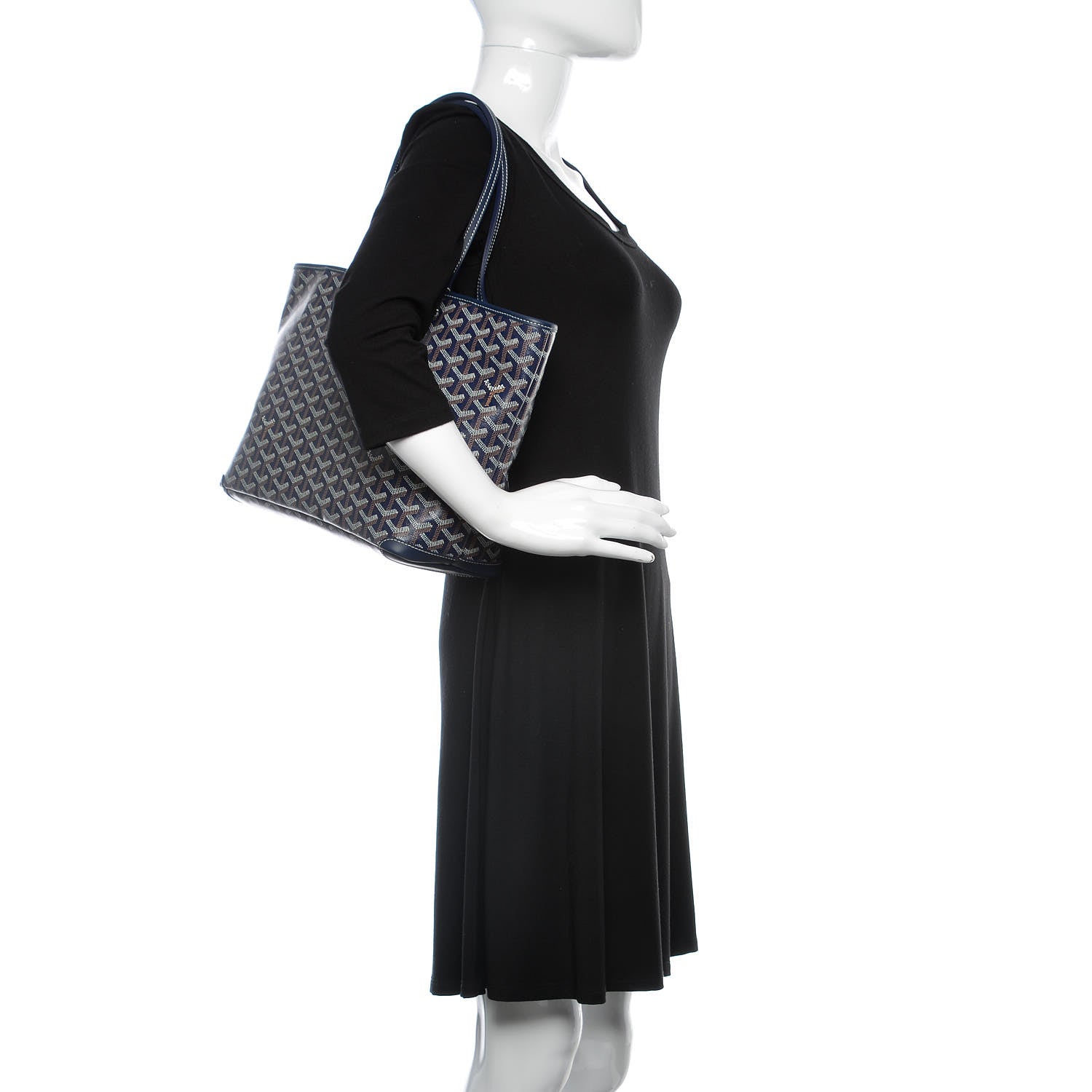 Goyard Goyardine Artois PM Navy 2 of 9