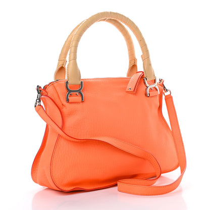 Chloe Calfskin Medium Marcie Satchel Orange Fizz 3 of 18