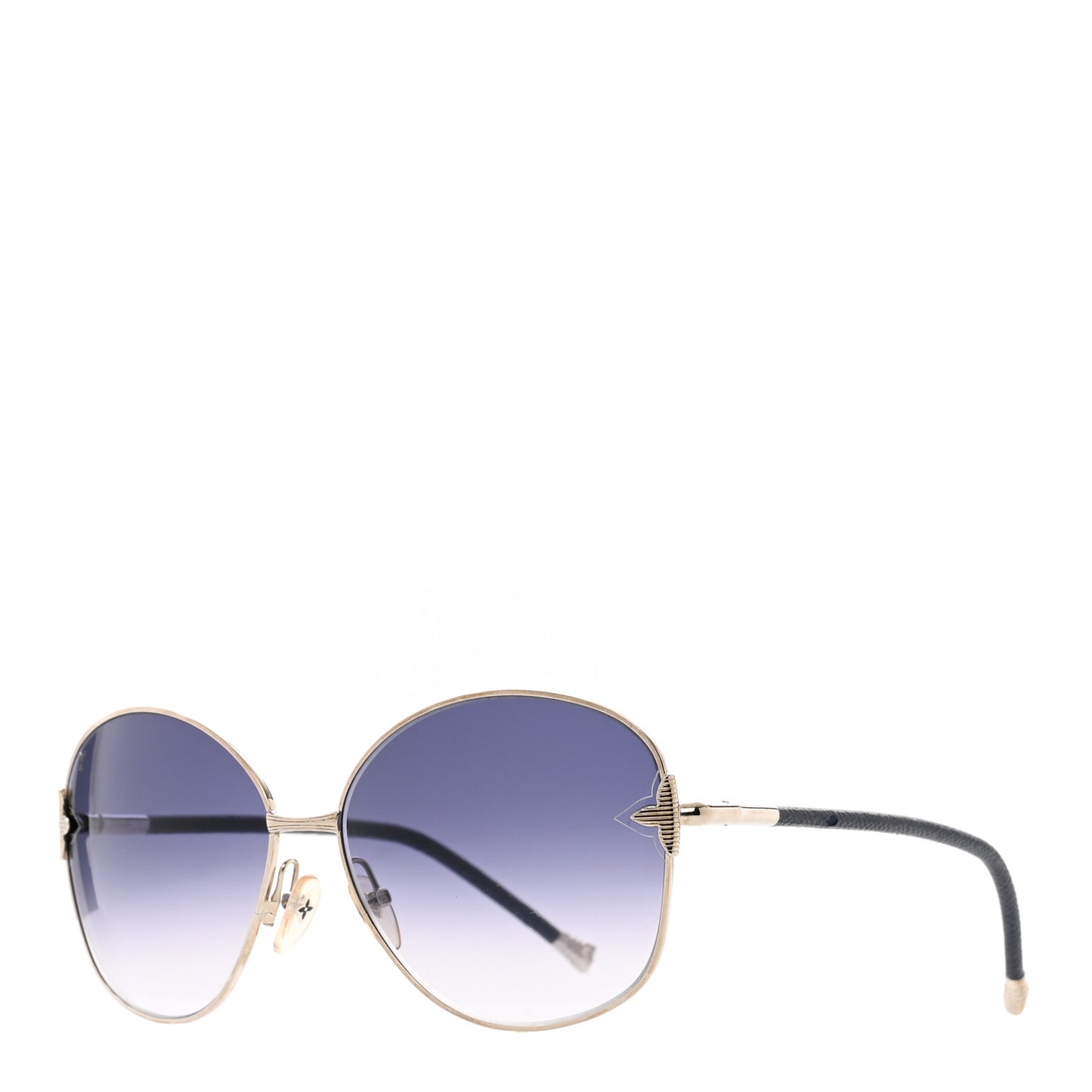 Monogram Viola Round Sunglasses Z0464U Silver Navy