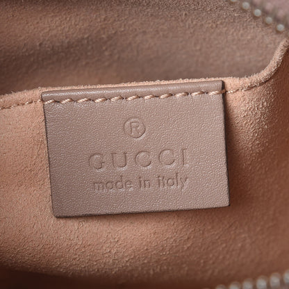 Gucci Calfskin Matelasse Mini GG Marmont Chain Shoulder Bag Nude 6 of 13