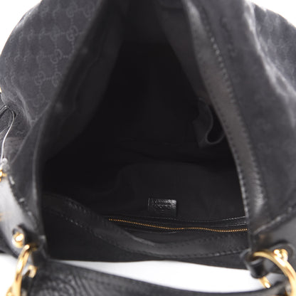 Gucci Monogram Large Jockey Hobo Black 5 of 17