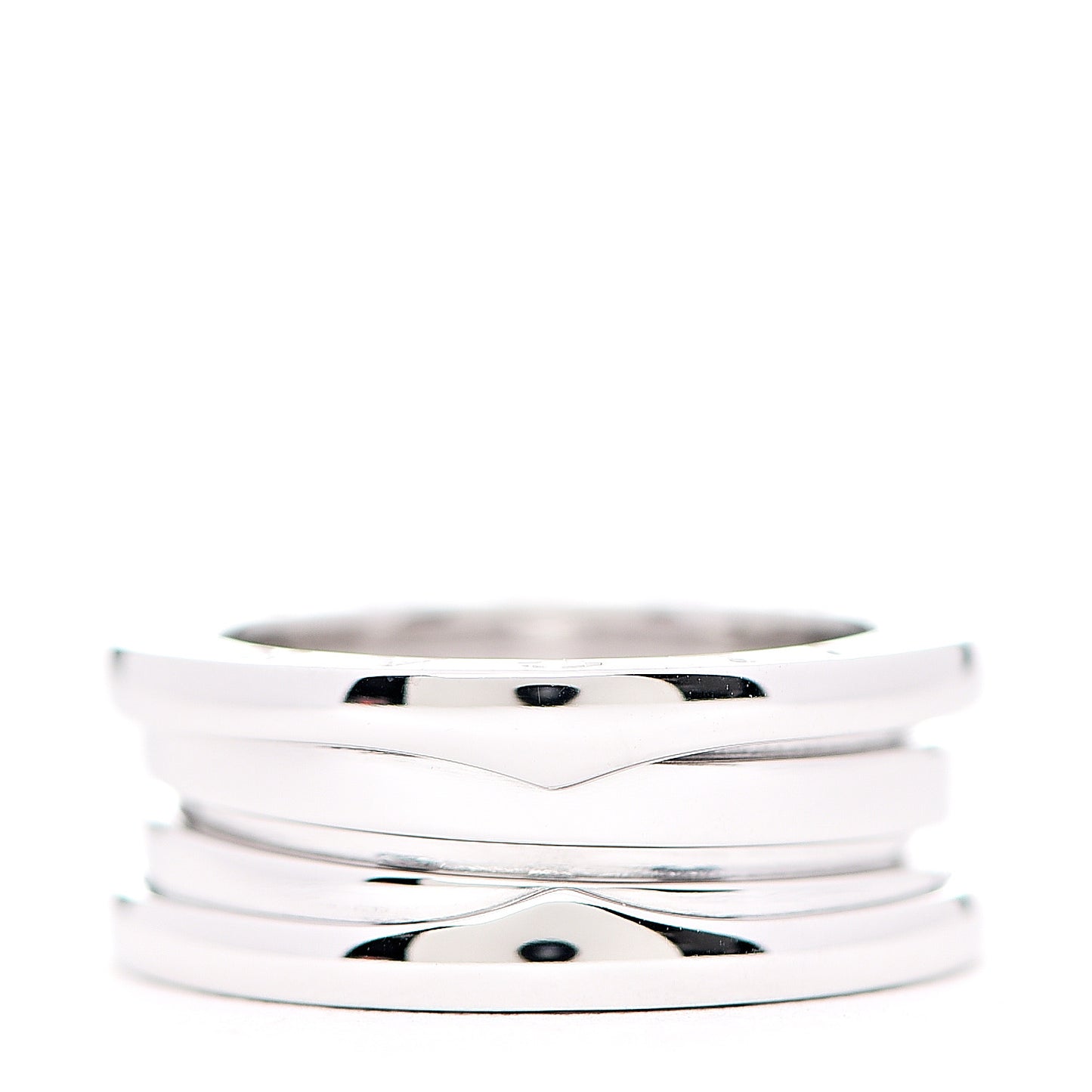 18K White Gold B.Zero1 Two-Band Ring 50 5.25