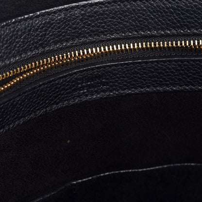 Celine Soft Grained Calfskin Small Belt Cabas Phantom Black 7 of 13