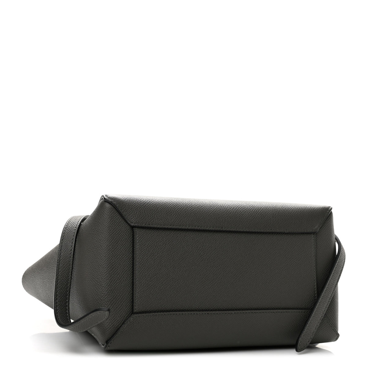 Grained Calfskin Micro Belt Bag Grey