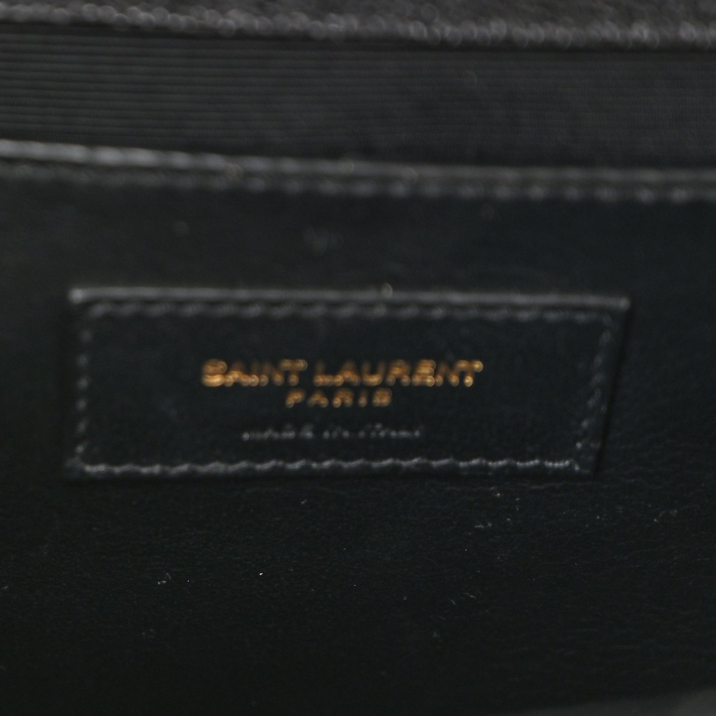 Grain De Poudre Textured Mixed Matelasse Triquilt Medium Monogram Satchel Black