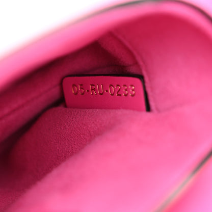 Christian Dior Supple Calfskin Mini Saddle Bag With Strap Passion Pink 7 of 10