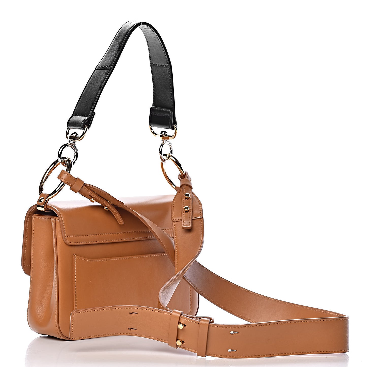 Calfskin Small C Double Carry Autumnal Brown