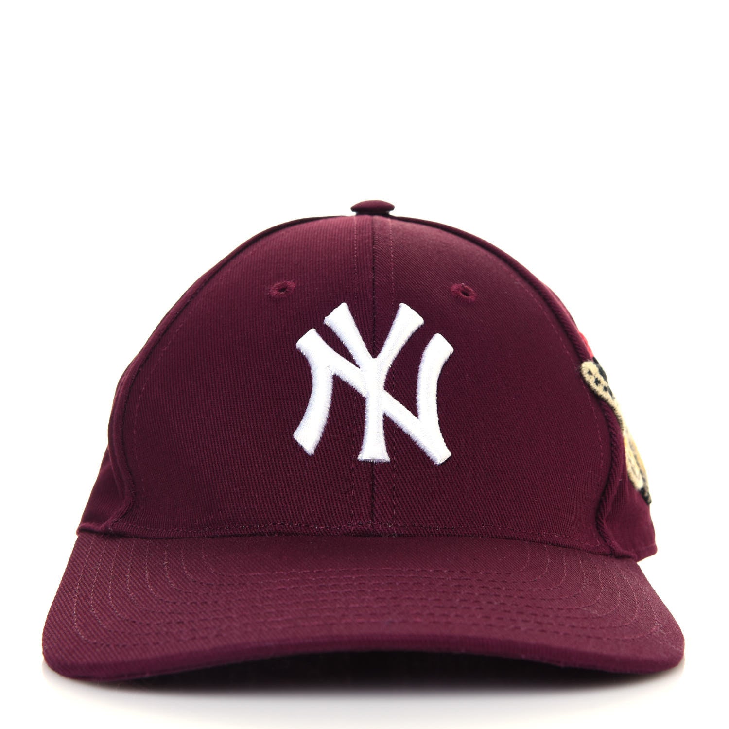 Gucci X MLB Cotton NY Yankees Baseball Hat 57-61 Lacquer 2 of 6