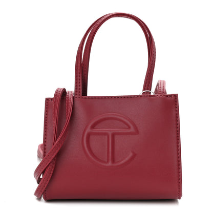 Telfar Vegan Leather Small Shopping Bag Oxblood 1 of 10