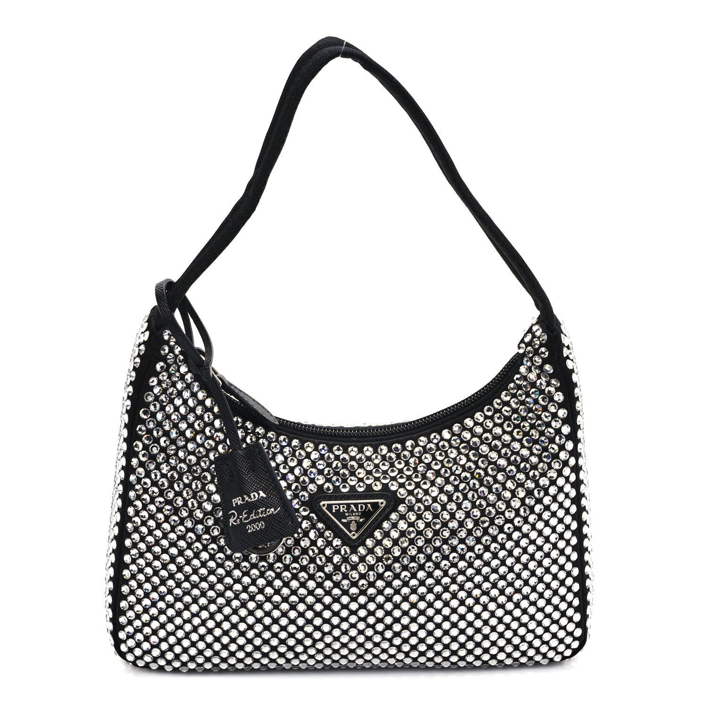 Satin Crystal Mini Re-Edition 2000 Bag Cristal