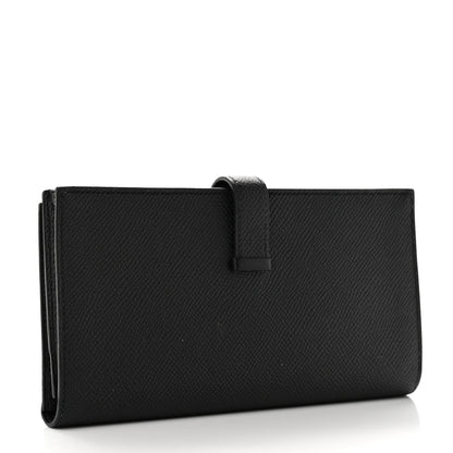 Hermes Epsom Monochrome Bearn Gusset Wallet Black 4 of 9