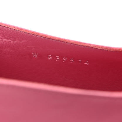 Chanel Lambskin Mary Jane Flats 41 Pink Black 9 of 11