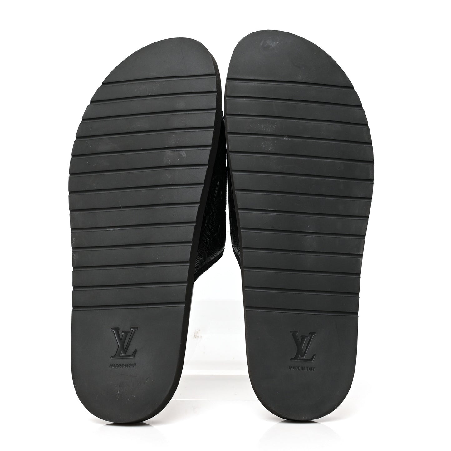 X NBA Calfskin Monogram Embossed Miami Mule 11 Black