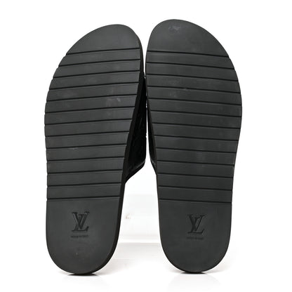 Louis Vuitton X NBA Calfskin Monogram Embossed Miami Mule 11 Black 5 of 7