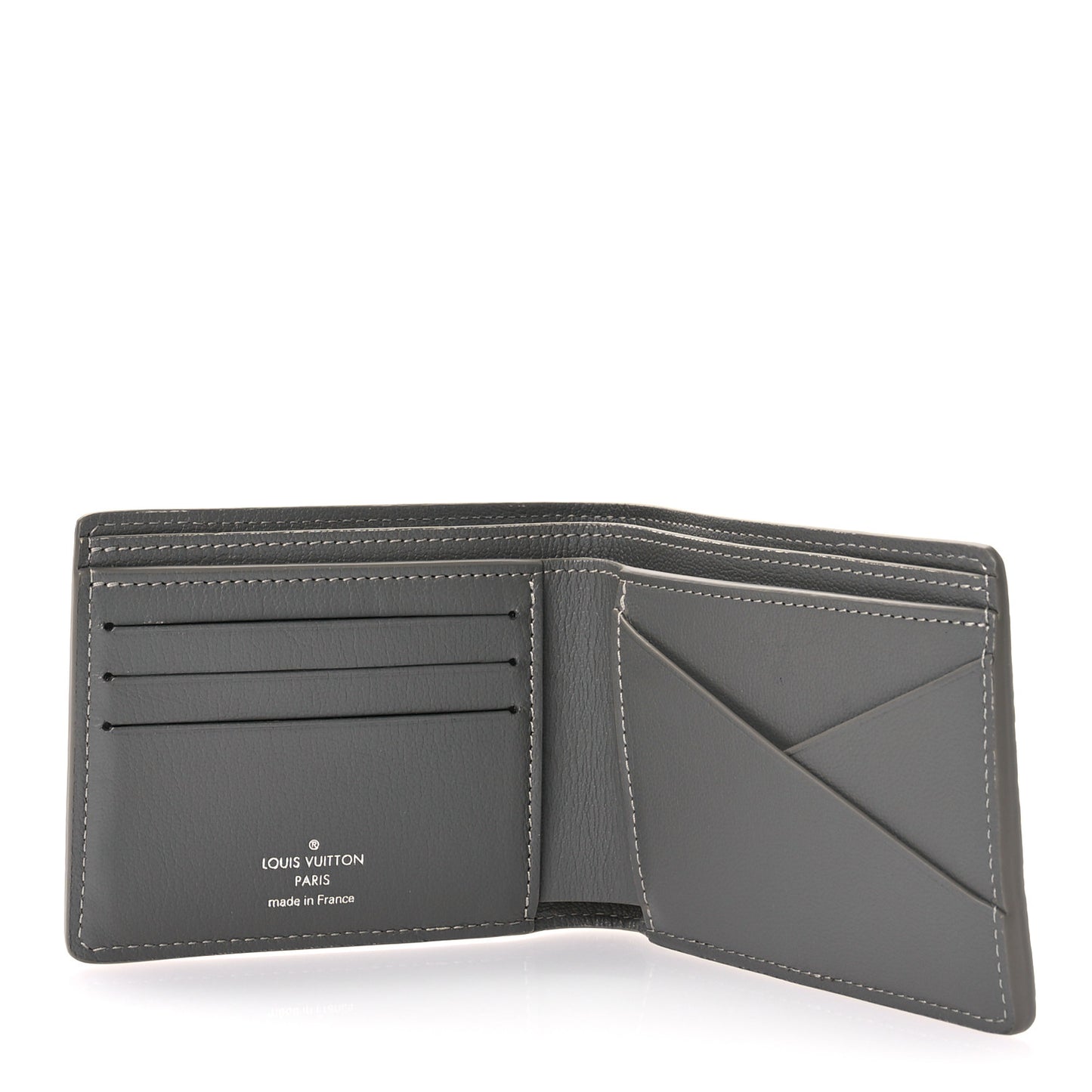 Crocodile Multiple Wallet Gray