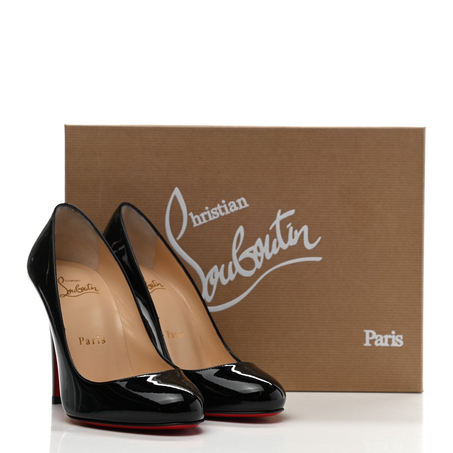 Christian Louboutin Patent Fifille 100 Pumps 35 Black 8 of 8