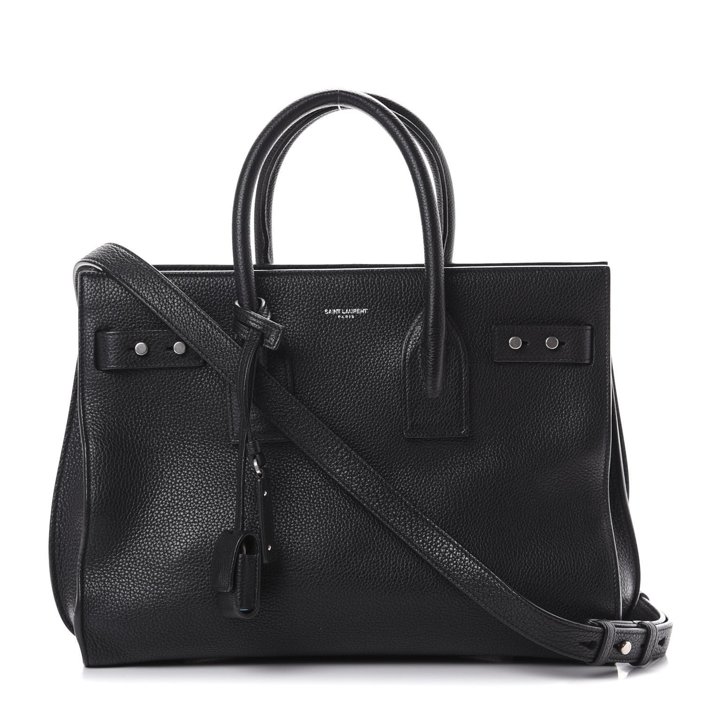 Grained Calfskin Small Supple Sac De Jour Black