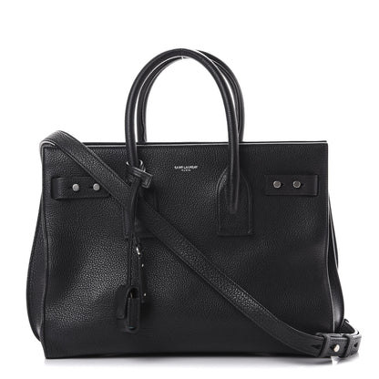 Saint Laurent Grained Calfskin Small Supple Sac De Jour Black 1 of 10