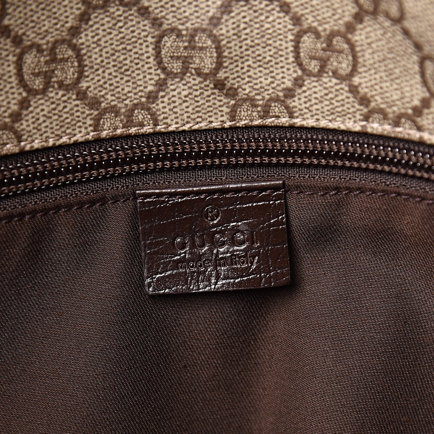 GG Plus Monogram Web Large Flap Messenger Bag Beige Dark Brown